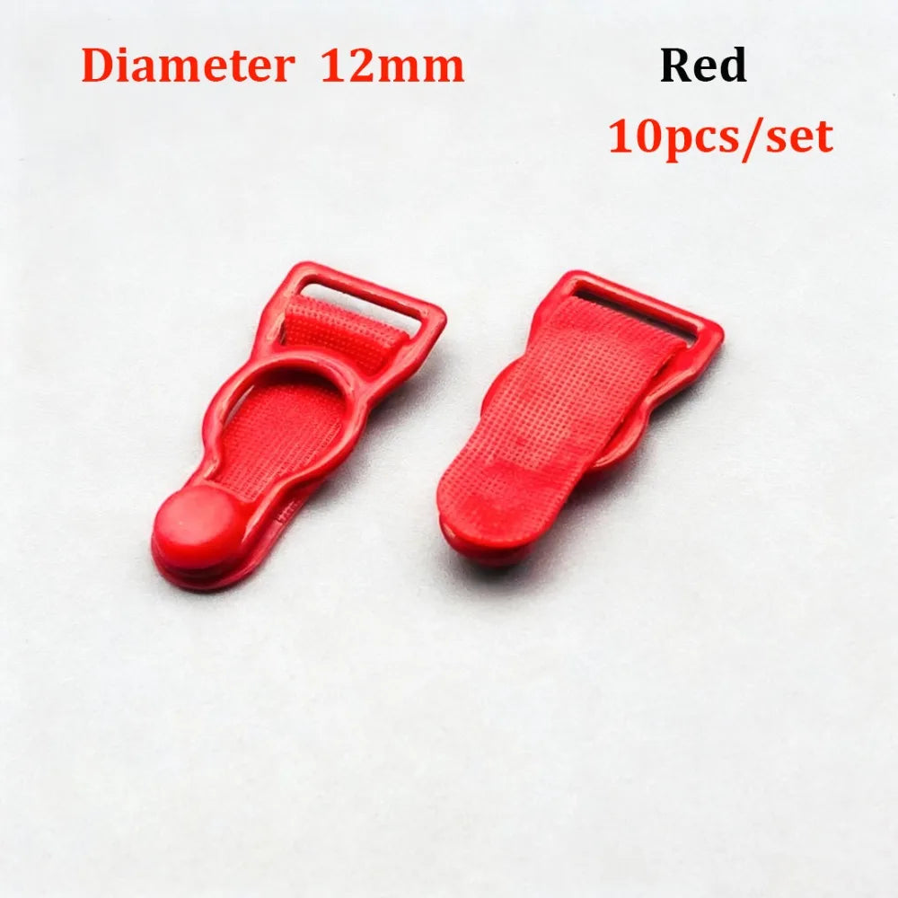 10pcs Garter Belt Clips Suspender Hooks 10/12/18mm – 3 Colors