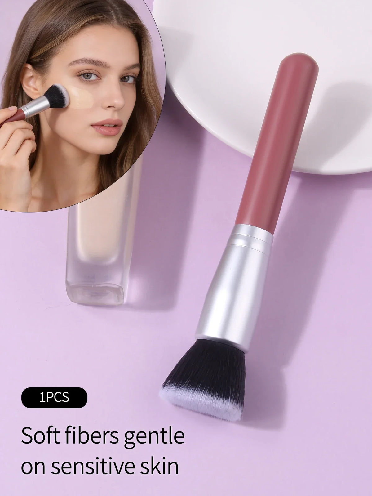 Nixie Professional Makeup Brush – Foundation, Powder & Blush