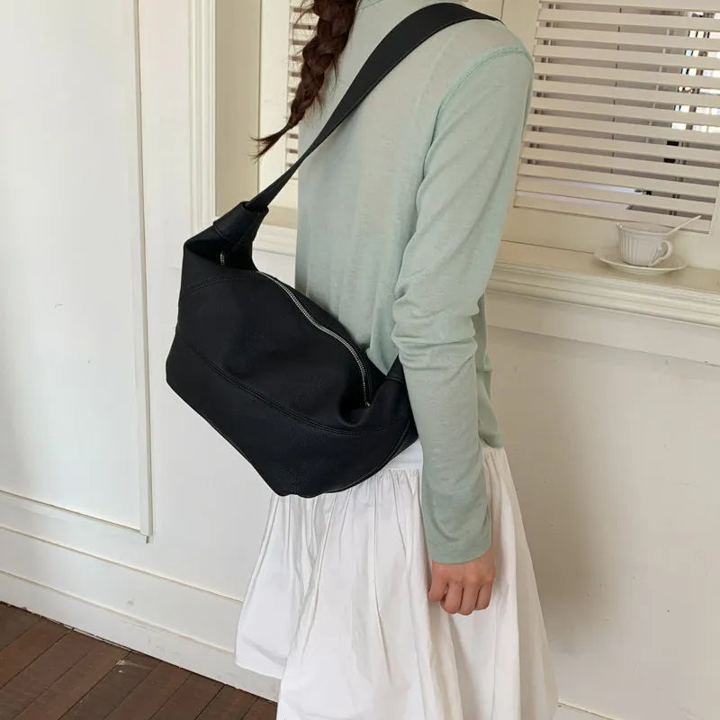 Nixie Minimalist Large Crossbody Shoulder Bag for Women