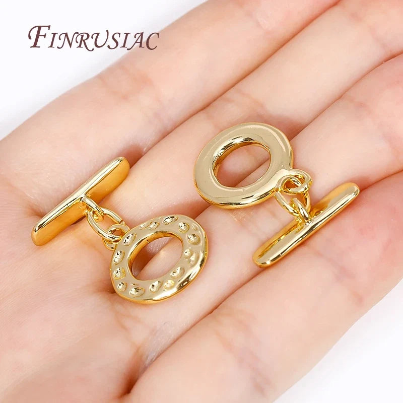 18K Gold Plated Brass OT Toggle Clasps – DIY Jewelry Making