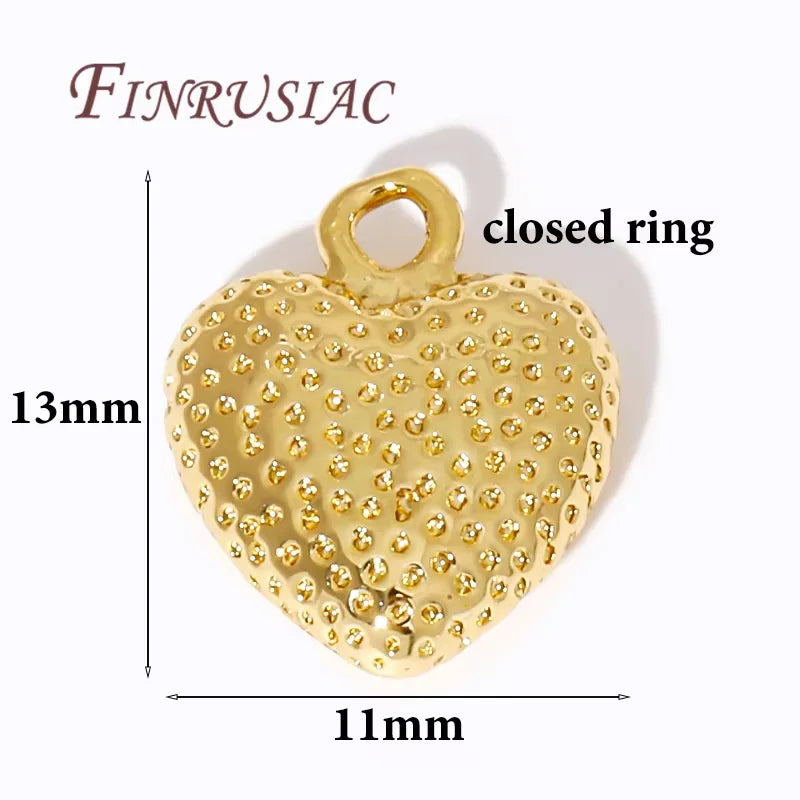18K Gold Plated Natural Stone Charms – DIY Jewelry Pendants