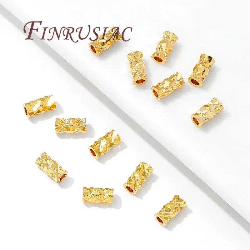 18K Gold Plated Spacer Beads – DIY Jewelry Making (10-30pcs)