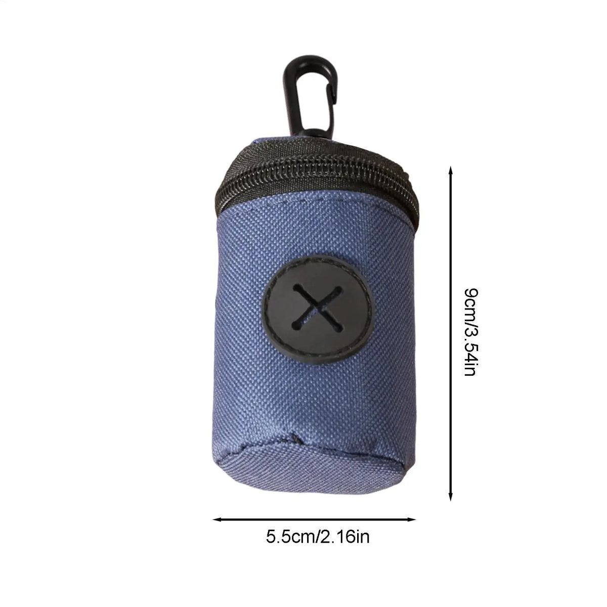 Dog Poop Bag Holder Zipper Clip Pouch – Oxford Cloth