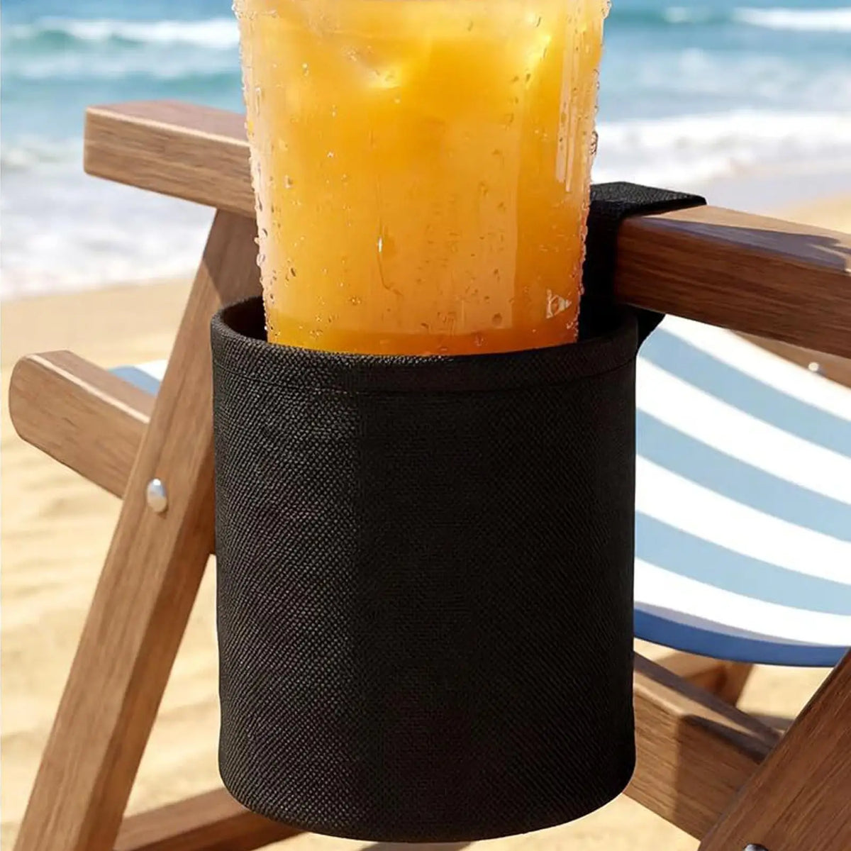 Universal Beach Chair Cup Holder | Outdoor Drink Holder