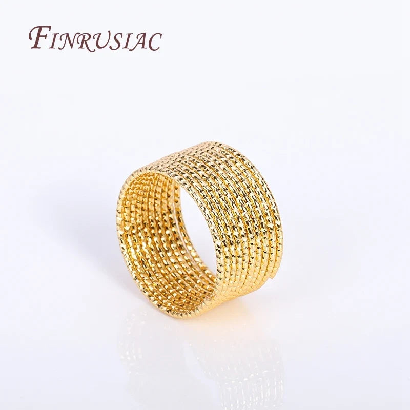 18K Gold Plated Brass Ring Wire | DIY Jewelry Making – 5 Pcs