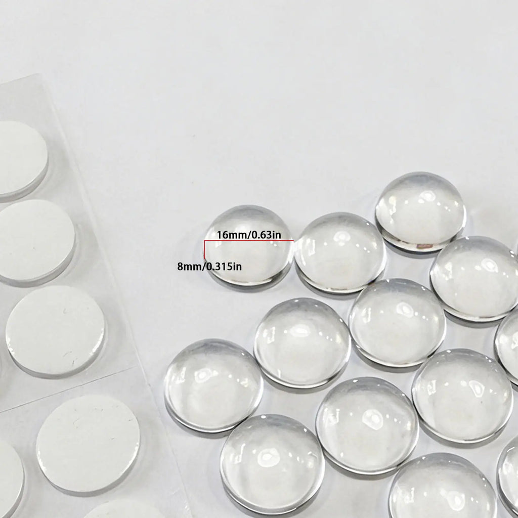 32pc Raised Clear Keyboard Stickers for Long Nails | Transparent