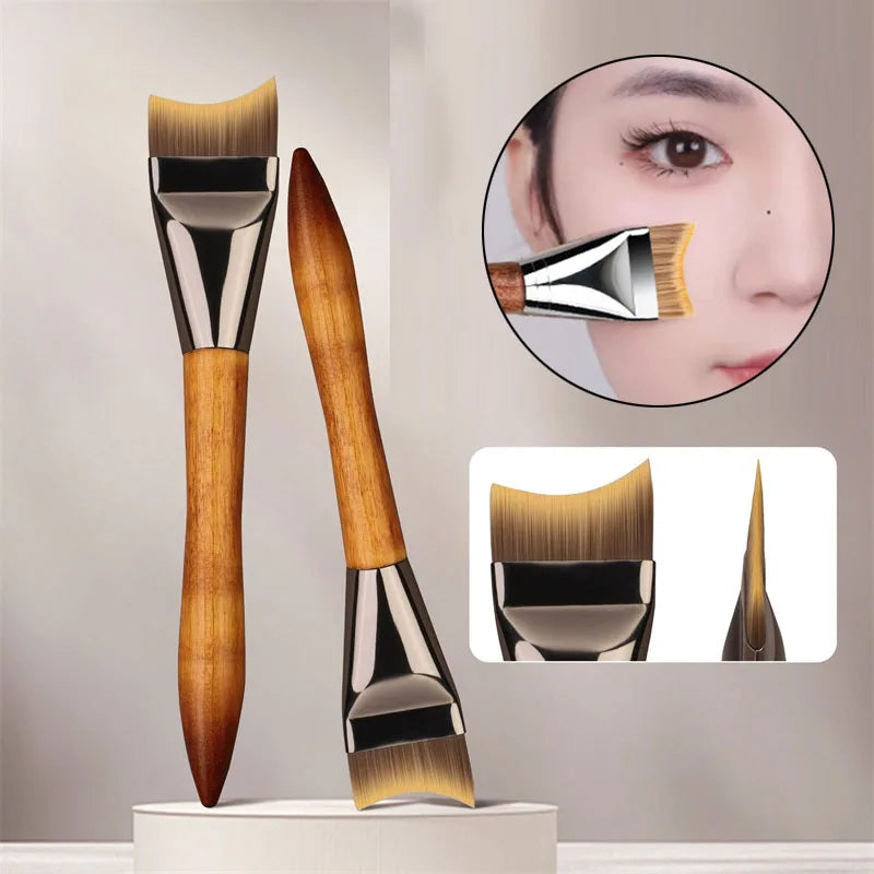 Ultra Thin Crescent Foundation Brush – Fish Tail Makeup Brush