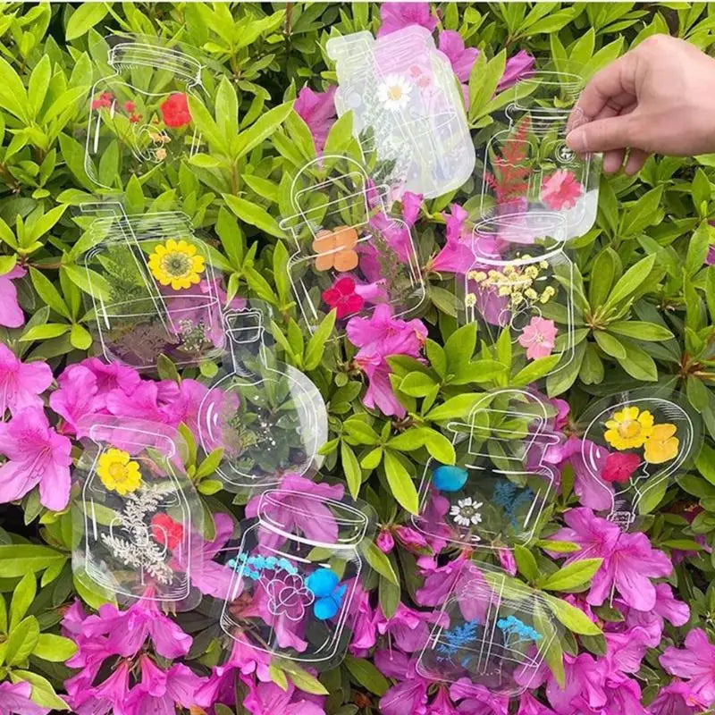 40-Pack Clear Plant Bookmarks – Waterproof Plastic Page Holders