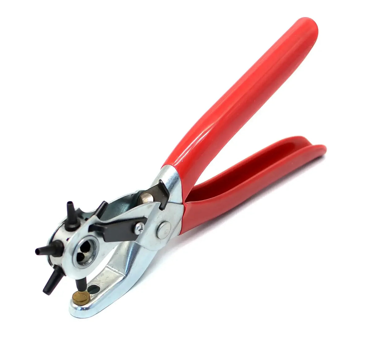 Heavy Duty Leather Hole Punch – 6-Size Revolving Belt Puncher