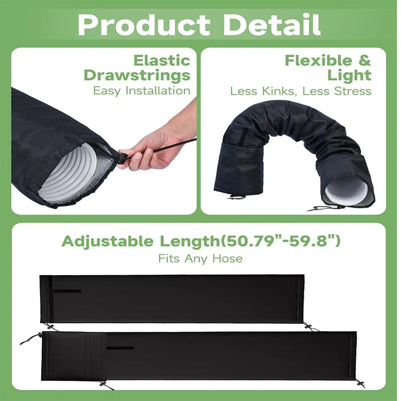 AC Exhaust Hose Insulation Cover – Waterproof & Adjustable