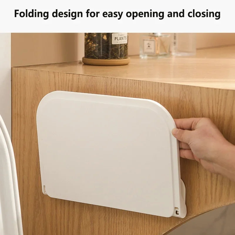 Foldable No Drill Wall Shelf Mounted Storage Rack Organizer