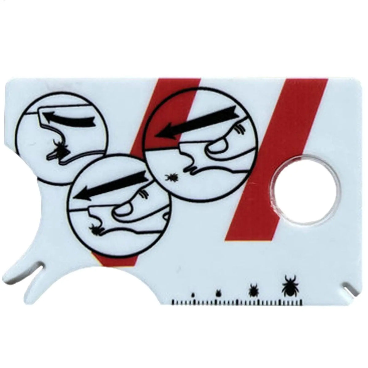 Tick Remover Card with Magnifying Glass for Dogs & Cats