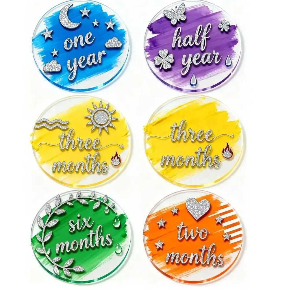 10Pcs Clear Acrylic Round Disc Blanks 2mm – 3 to 15cm Circles