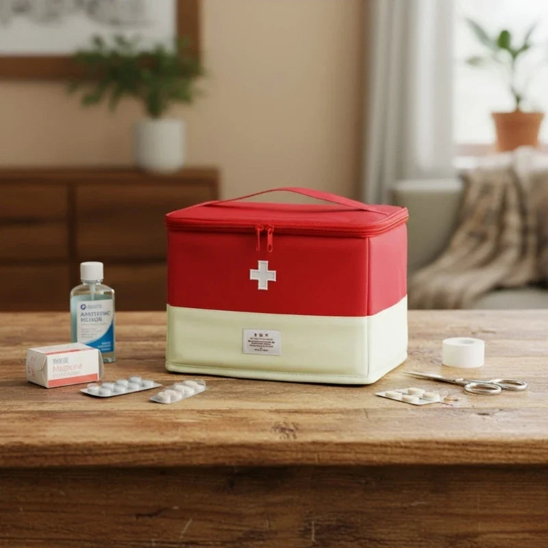 Waterproof First Aid Storage Bag | Camping Home Travel Organizer
