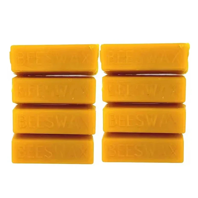 Pure Beeswax Blocks 4/8 Pcs – Natural Candle & DIY Craft Wax