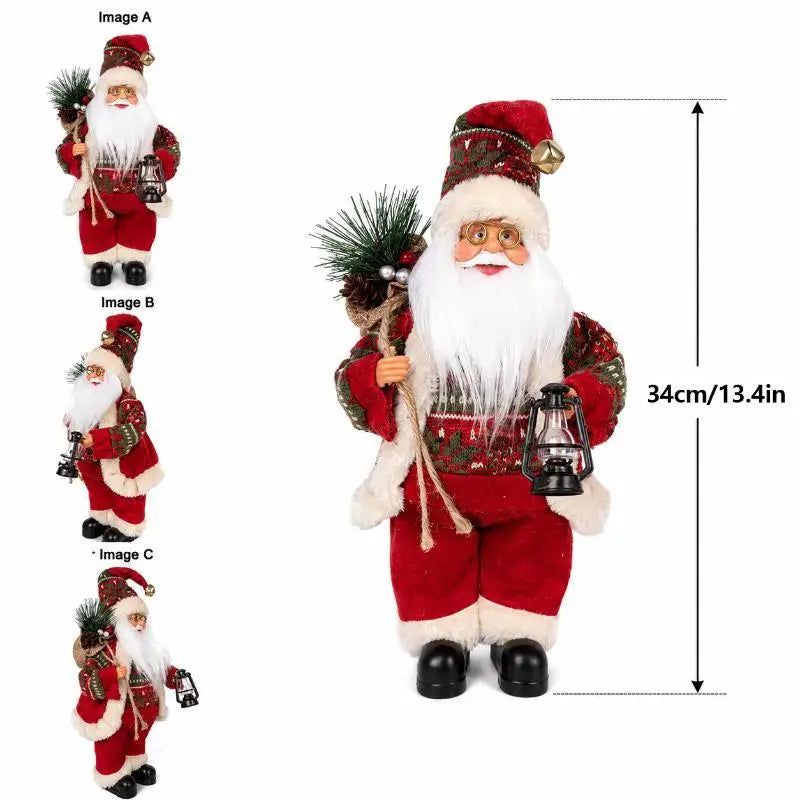 Santa Claus Standing Figurine – Handcrafted Christmas Decor