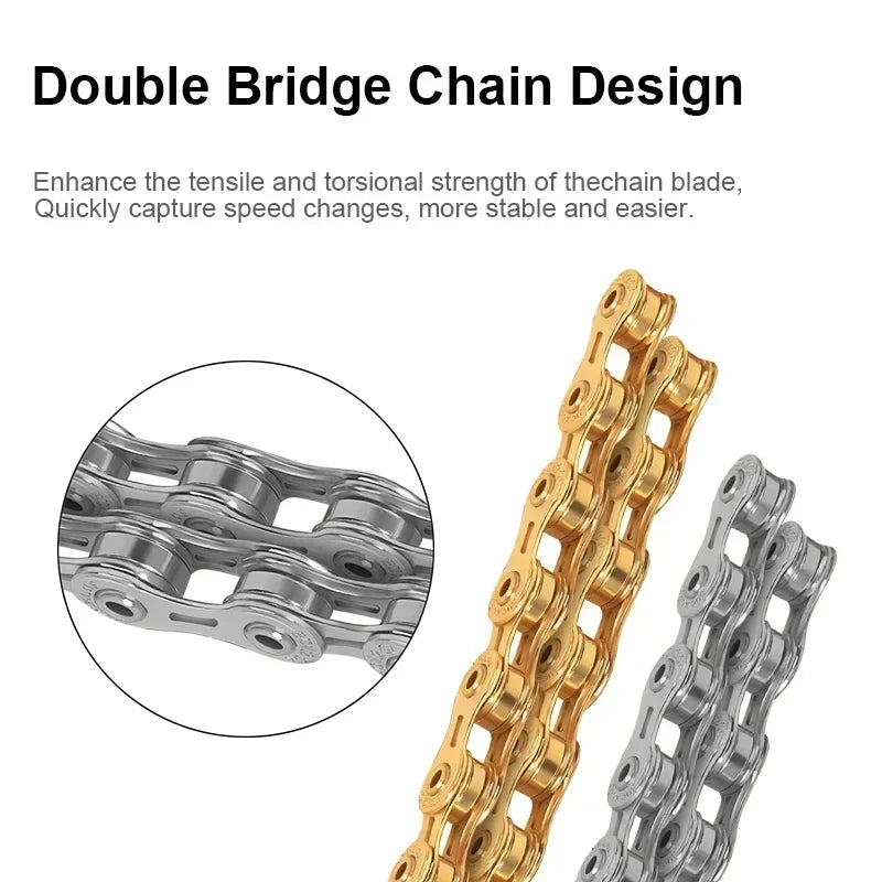 BUCKLOS Bike Chain 8/9/10/11/12 Speed MTB Road Bicycle Chain