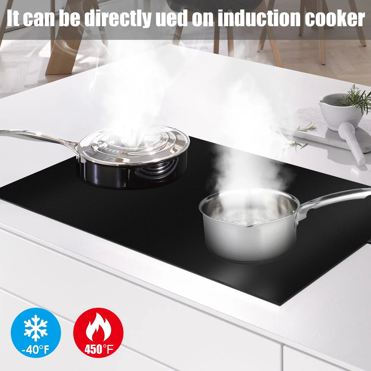 Silicone Induction Cooktop Cover Mat – Non-Stick Stove Protector