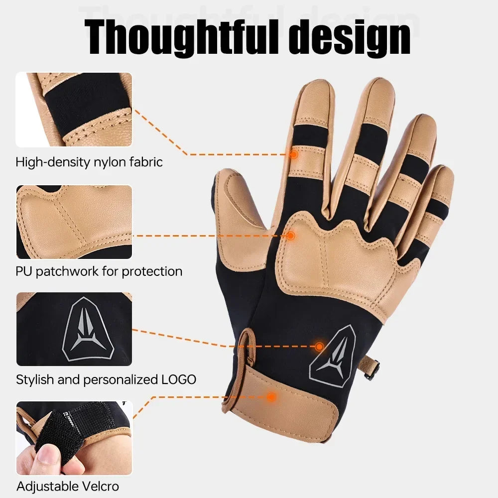 Winter Cycling Gloves – Thermal Windproof Touchscreen Full Finger