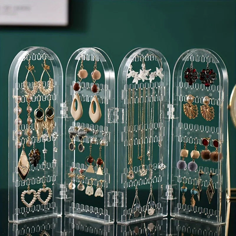 240-Slot Clear Earring Organizer – Jewelry Display Stand