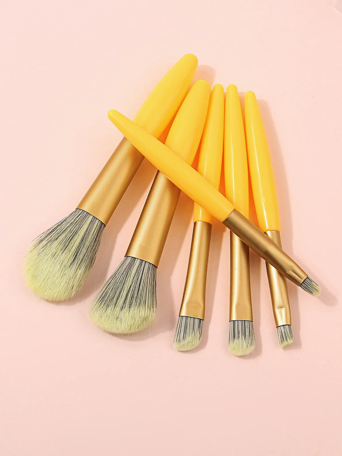 8-Piece Travel Makeup Brush Set with 2 Powder Puffs | Mini Kit