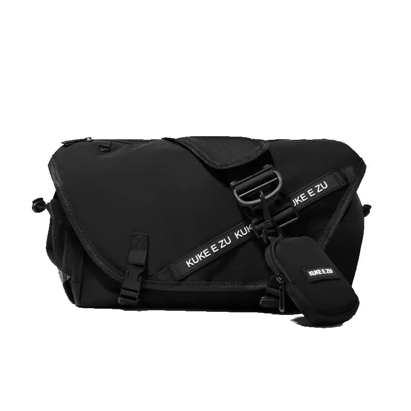 Men's Nylon Crossbody Messenger Bag – Trendy Commuter Bag