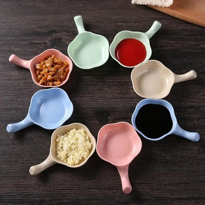 Wheat Straw Seasoning Dish | Japanese Dipping Bowl BPA-Free