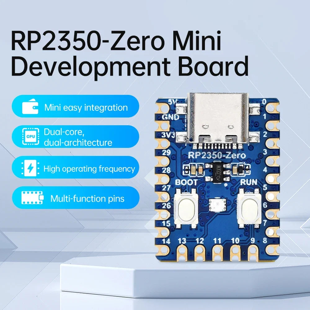 RP2040-Zero & RP2350-Zero Dual-Core Dev Board | Type-C