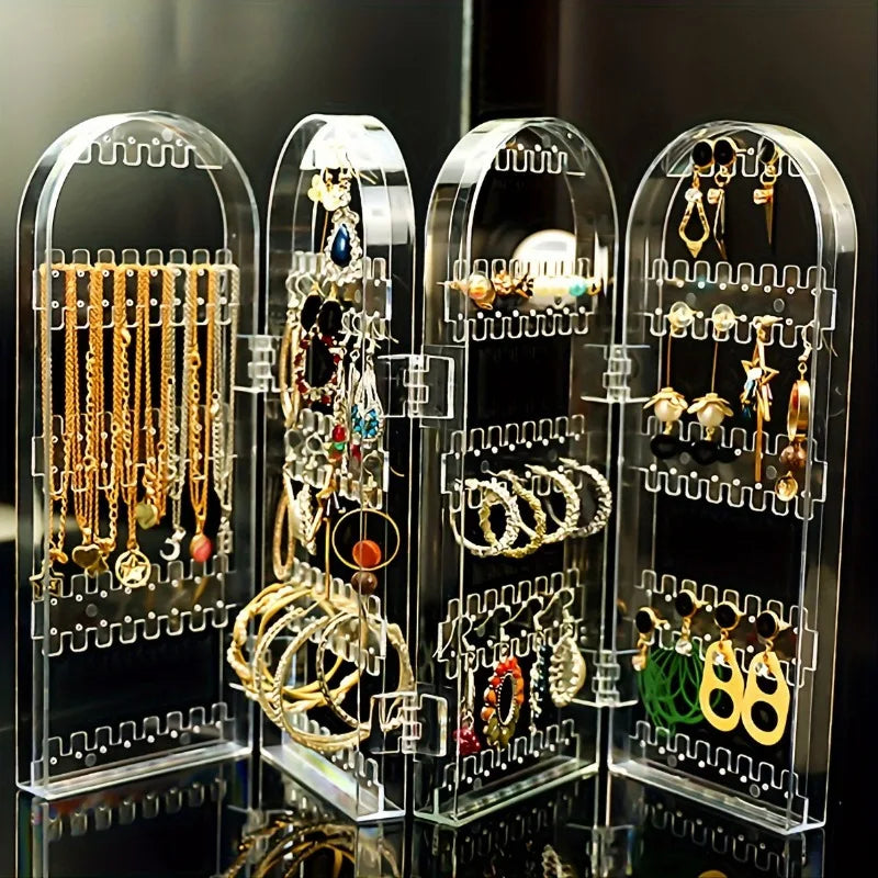 240-Slot Clear Earring Organizer – Jewelry Display Stand
