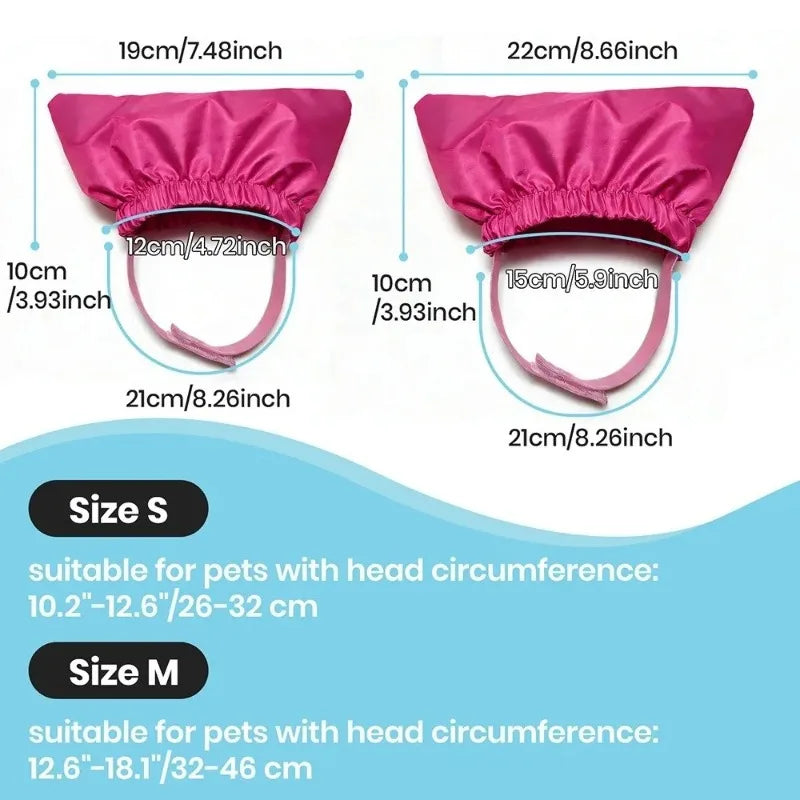 Waterproof Pet Bath Shower Cap – Ear Protection for Cats & Dogs