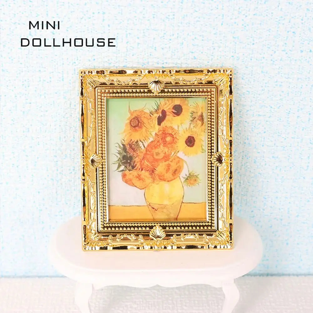 1/12 Scale Resin Photo Frame Dollhouse Miniature Decor Accessory