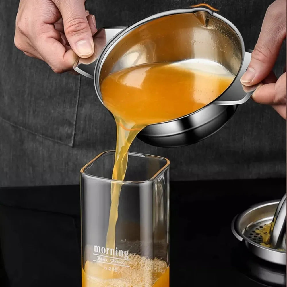 2-Piece Stainless Steel Lemon Squeezer & Citrus Juicer Set