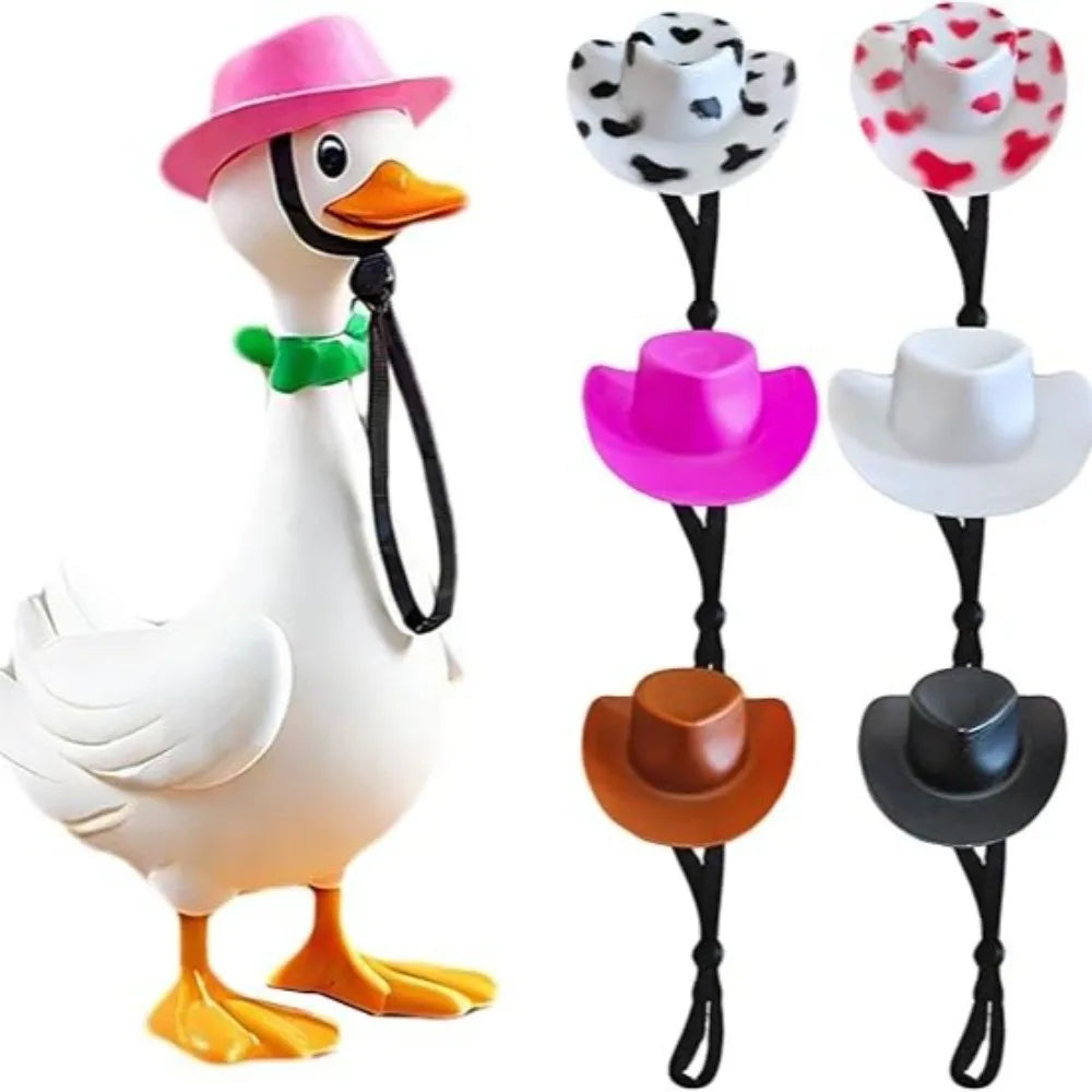 Mini Cowboy Hat for 7-Inch Desk Goose Statue – 6 Colors