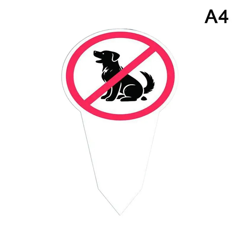 No Dog Poop Waterproof Yard Sign with Garden Stake | Outdoor