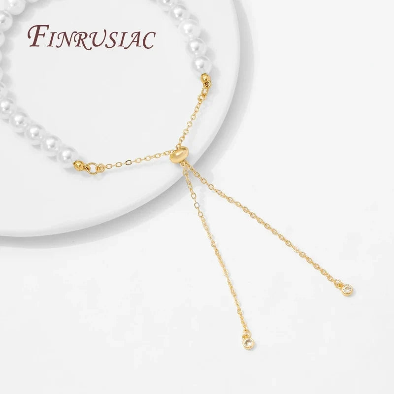 18K Gold Plated Sliding Adjustable Bracelet Chain | DIY Jewelry