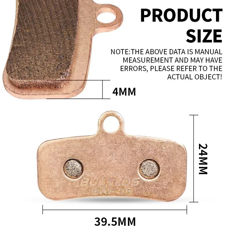 BUCKLOS Sintered-Metal Disc Brake Pads D02S N03A MTB Road