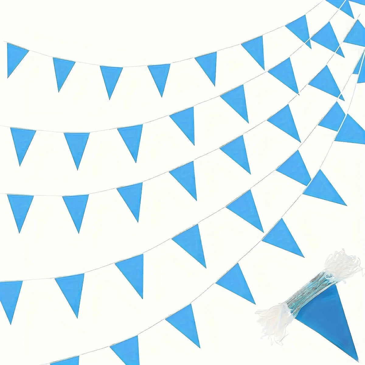 Princess Pink Party Banner 33ft – 20 Flags Wedding Birthday