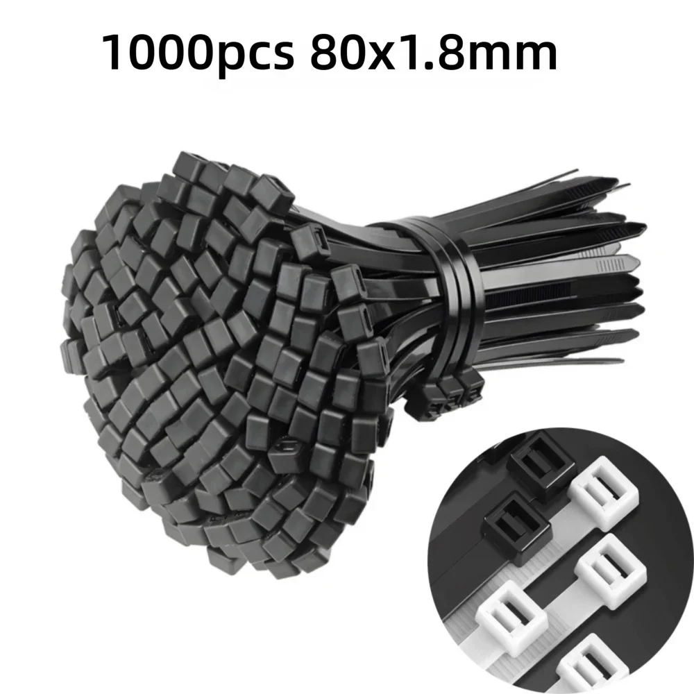 Nylon Zip Tie Buckles Self-Locking 20/50/100 Pcs Heavy Duty