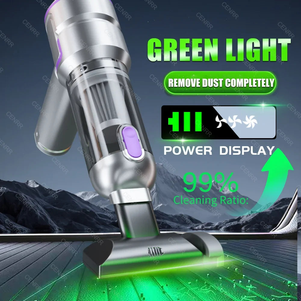 CENRR Cordless Car Vacuum – Handheld Wireless Powerful Suction