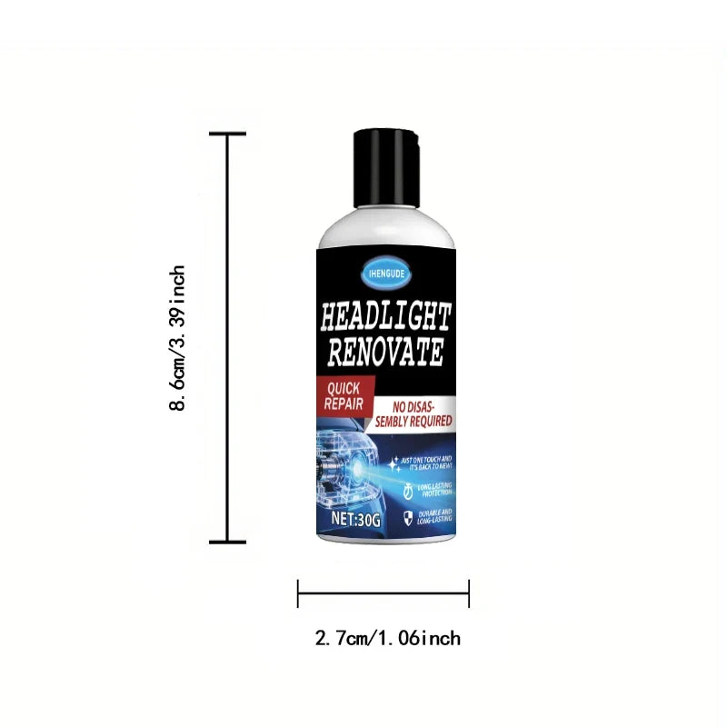 Headlight Restoration Kit – Ceramic Coating, Removes Yellowing