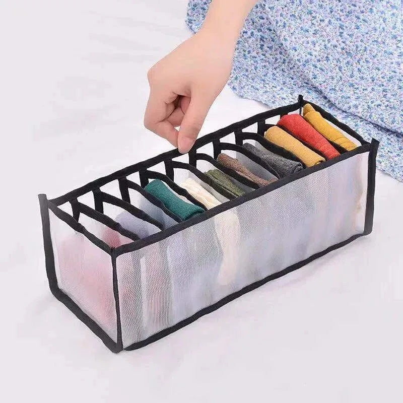 11-Compartment Collapsible Underwear & Bra Storage Box
