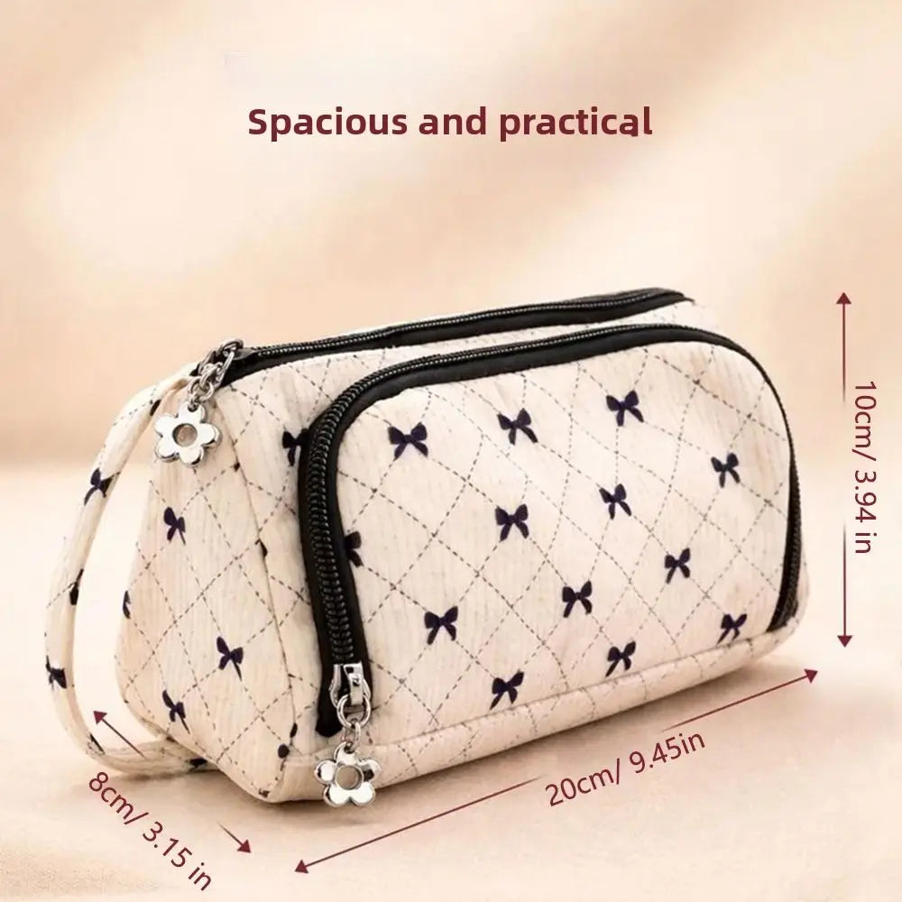 Large Canvas Pencil Case – Big Capacity Stationery Pouch
