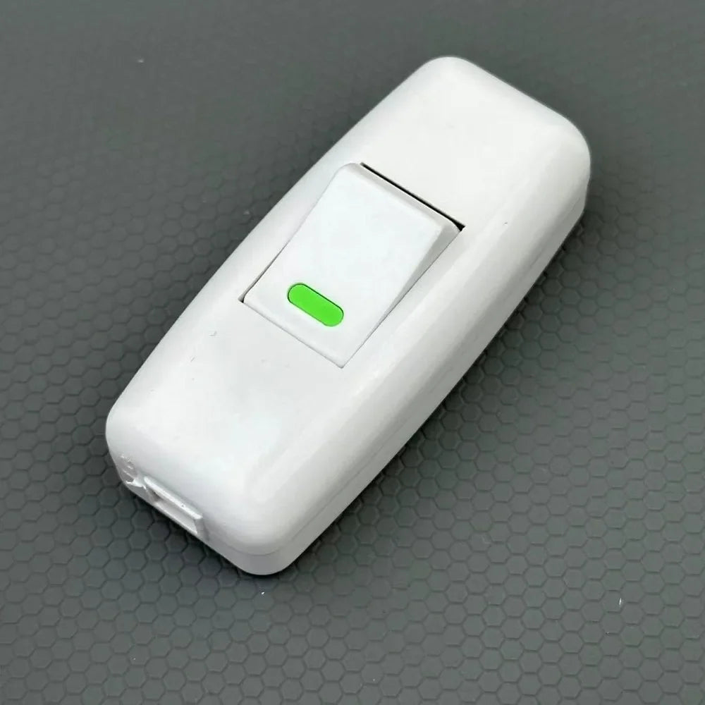 Boat Shape Inline ON/OFF Cord Switch for Table & Desk Lamps