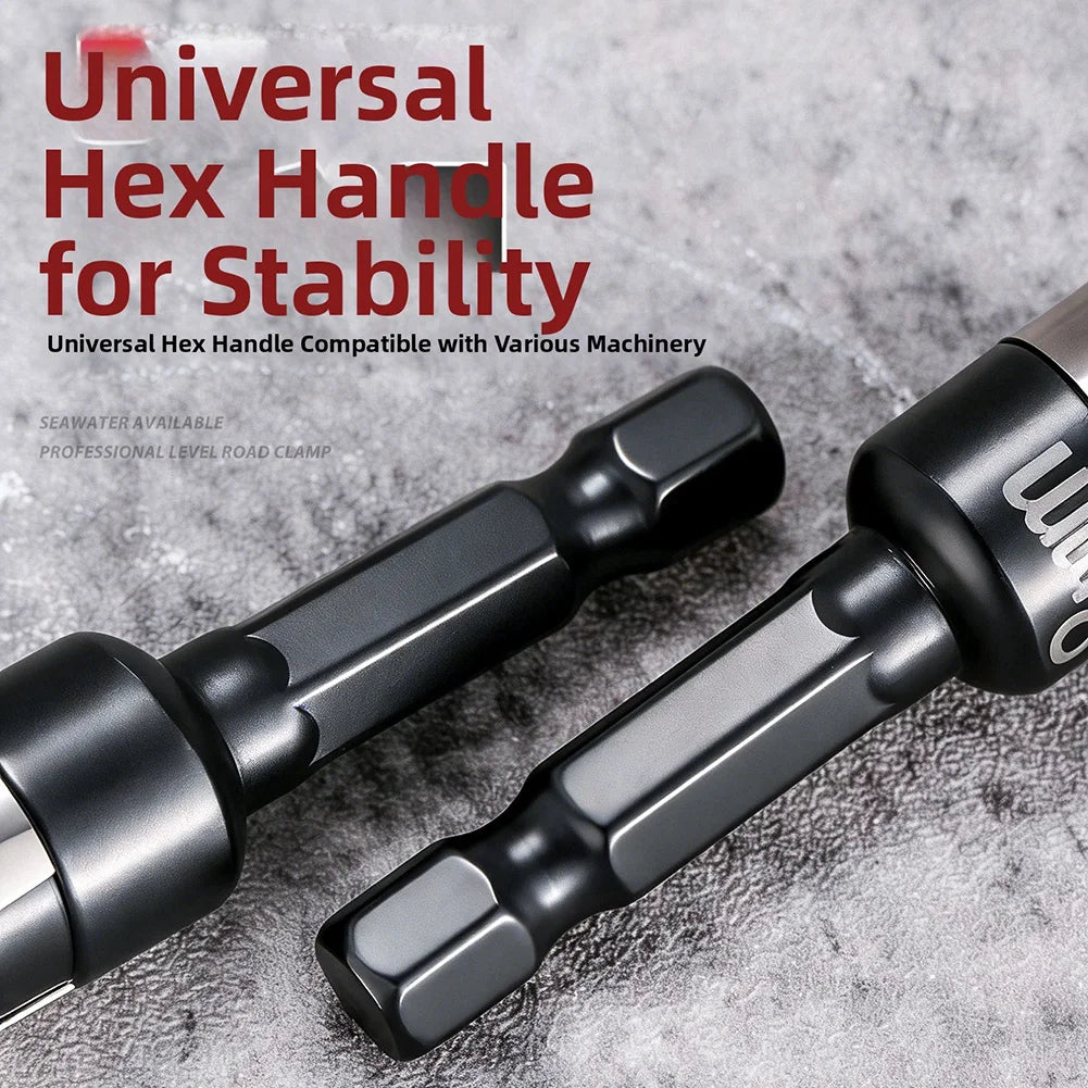 DAZZLEEX 8mm Non-Magnetic Hex Socket Bit | Steel Ball Chrome Vanadium