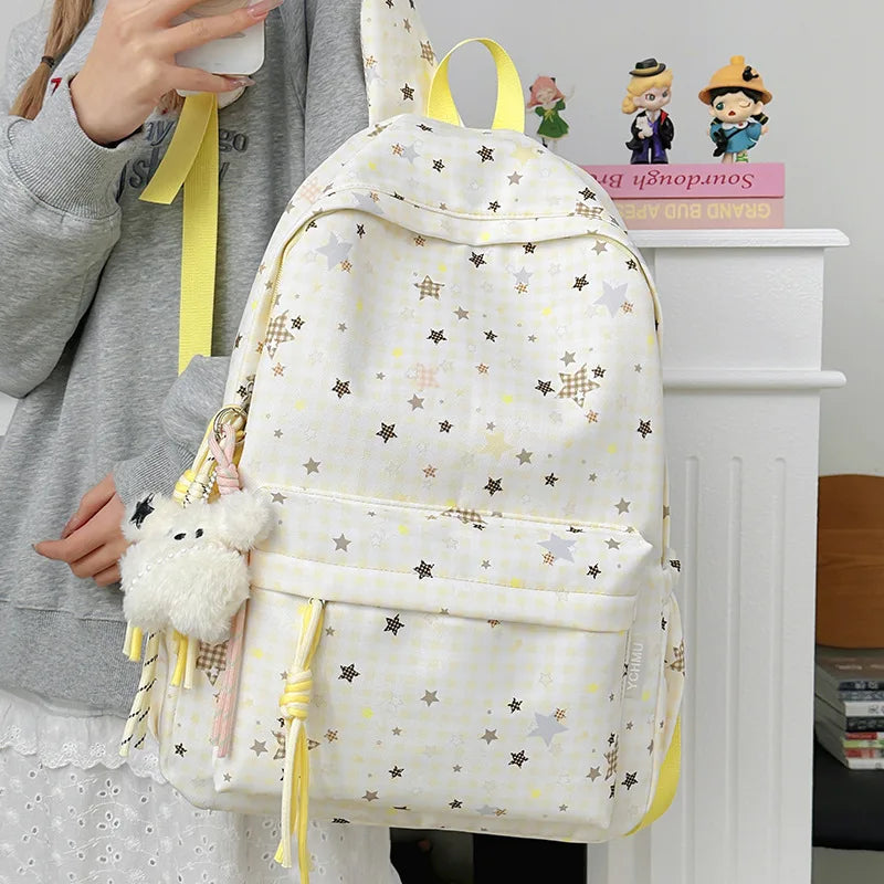 Korean Star Print Lightweight Student Backpack | Nixie