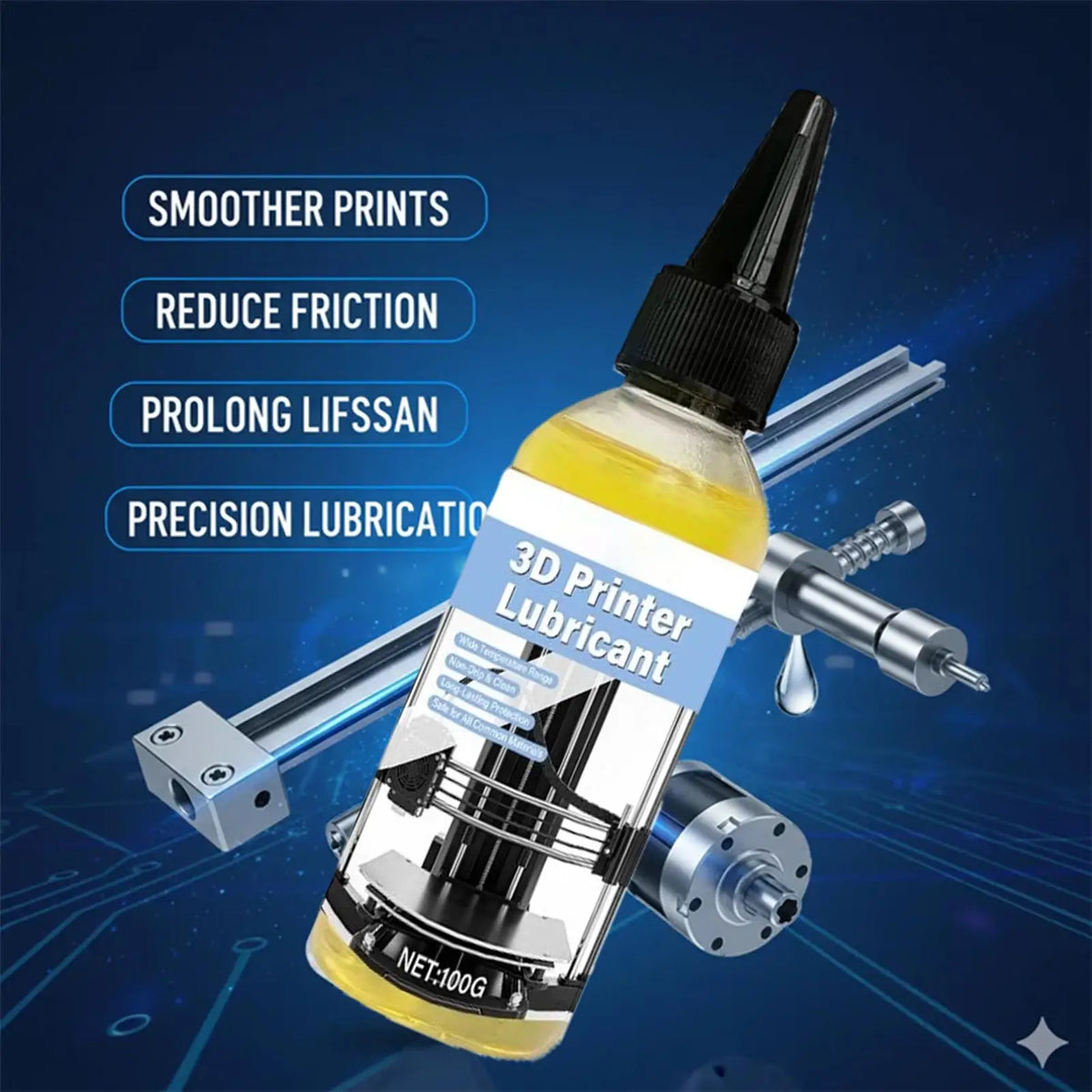 3D Printer Lubricant Grease 100g – Z-Axis & Rail Lube