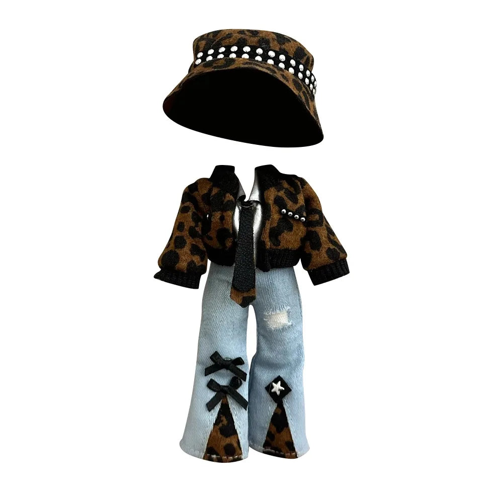 OB11 Doll Hooded Cloak Set – Rabbit & Bear Ears | 1/6 Scale