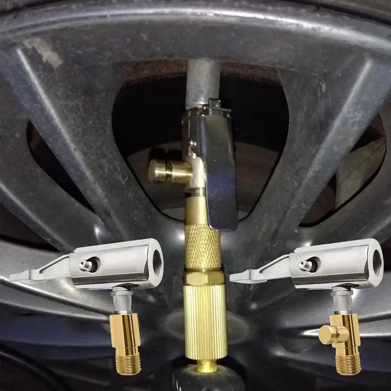 Universal Tire Inflator Air Chuck – Car, Bike & Motorcycle