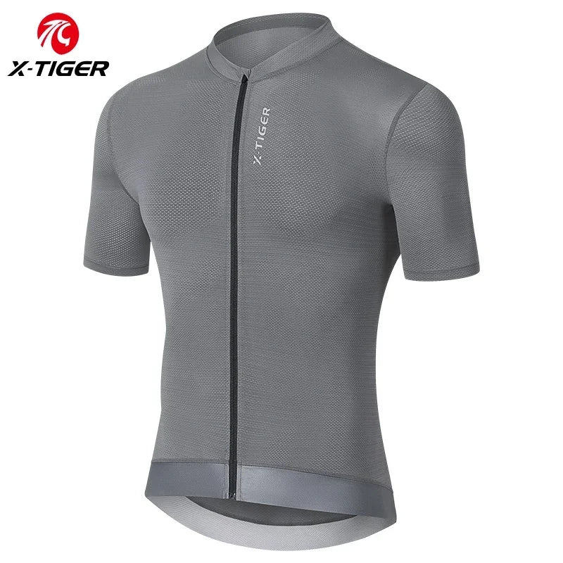 X-TIGER Men's Summer Cycling Jersey | Breathable Short Sleeve