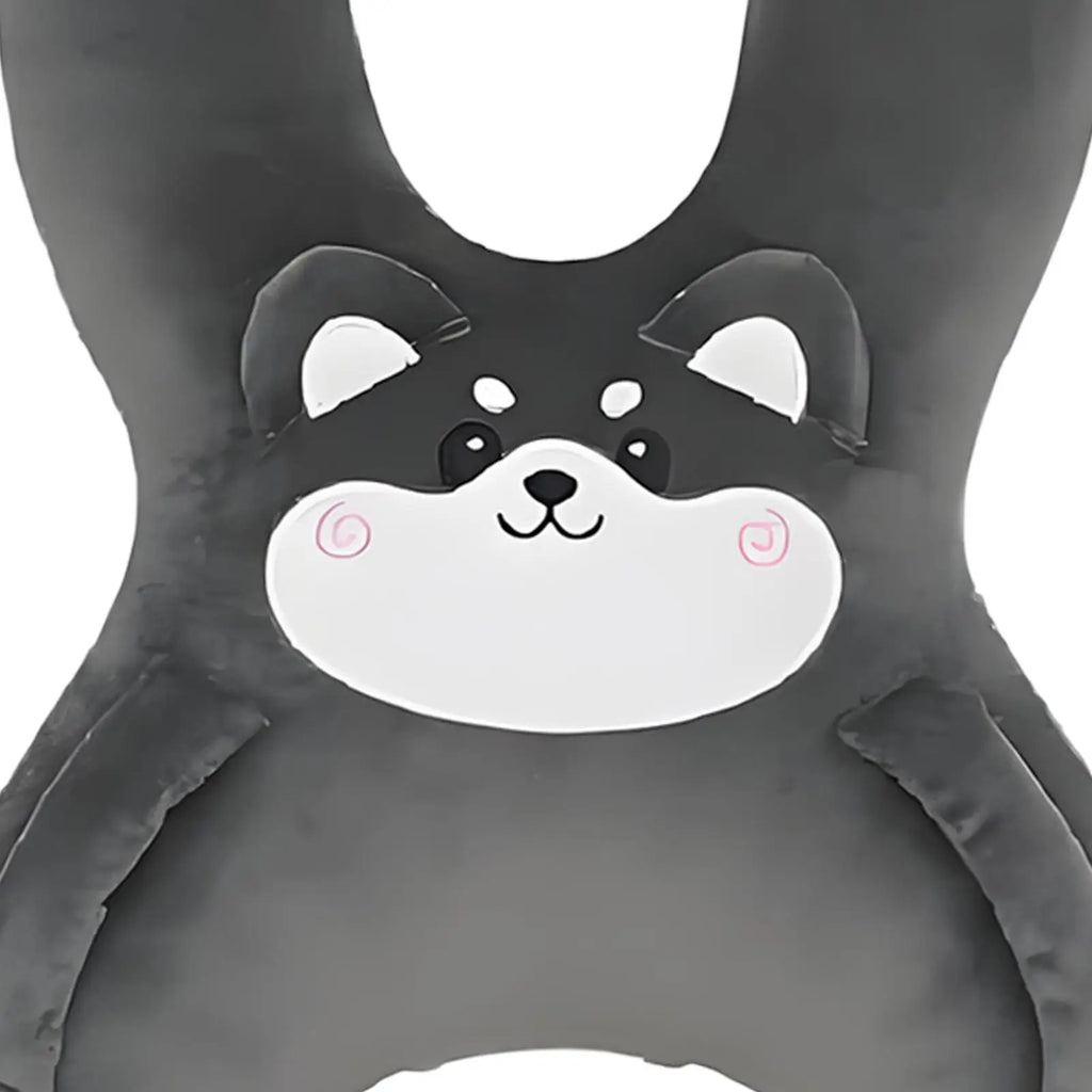 Kids H-Shaped Plush Travel Neck Pillow – Car & Airplane